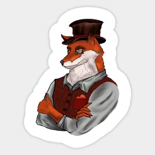 The rebel fox Sticker